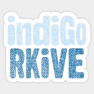 indigo rm Sticker